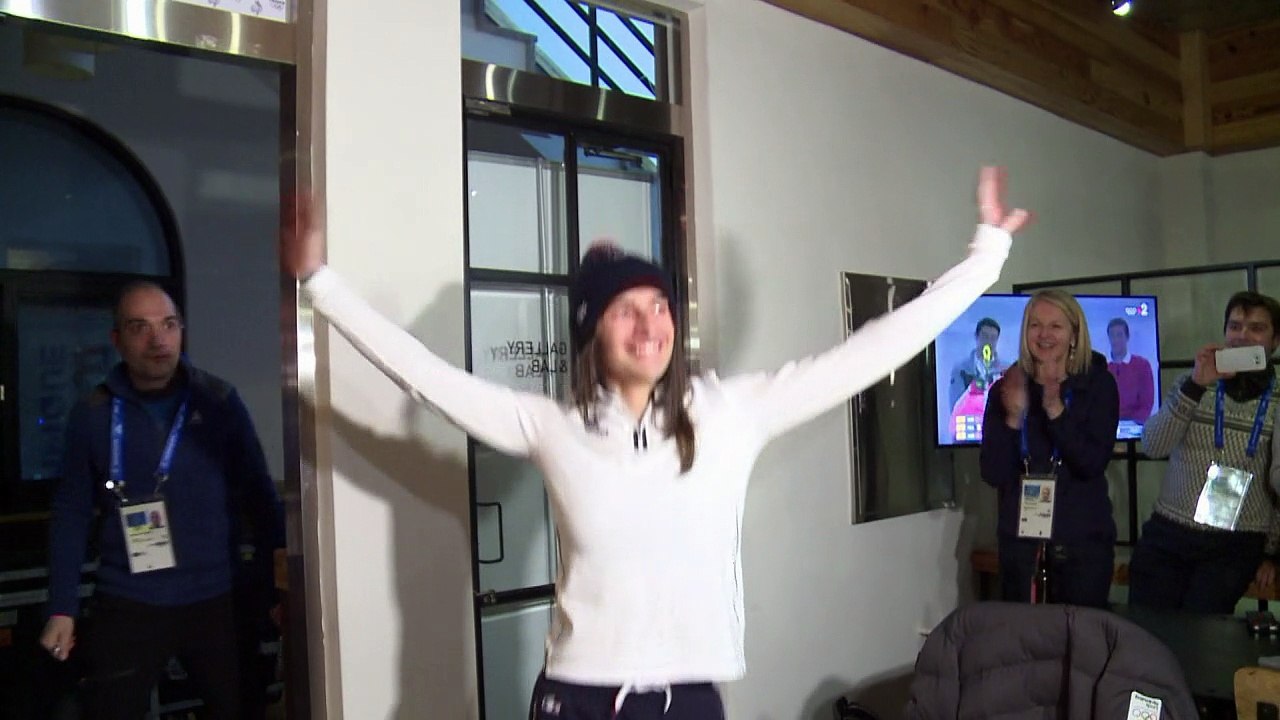 JO: Perrine Laffont fête sa médaille d’or en ski de bosses