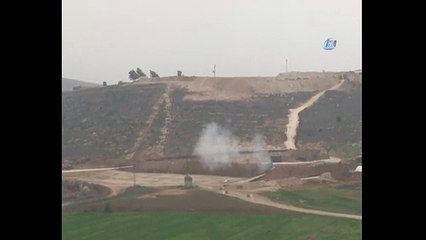 Terör örgütü YPG hedefleri top atışlarıyla yerle bir edildi