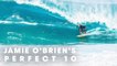 Jamie O'Brien hits a perfect 10 at Volcom Pipe Pro 2018
