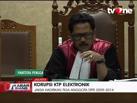 JPU Hadirkan Tiga Mantan Anggota DPR di Sidang E-KTP Setnov