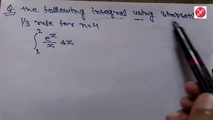 Simpson's 1/3 Rule in Hindi | Simpson's 1/3 Rule Numerical Methods |  Part #3