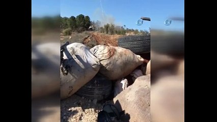 YPG cephaneliği böyle yerle bir edildi