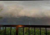 Intense Storm Clouds Roll Across Brisbane, Australia