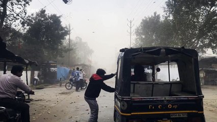 Severe dust storm hits Bhopal, India