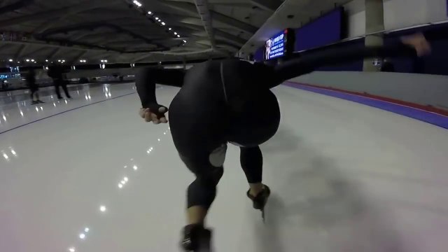 POV dans une course de short track