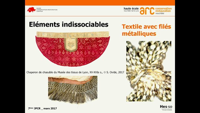 Innover pour conserver: Traitement localisé des éléments métalliques d'objets composites comportant des matériaux organiques indissociables