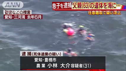 愛知県豊橋市の農業・小林大介(31)　三河湾に父親の遺体を…　31歳次男、何も語らず(2018/02/10 17:27)