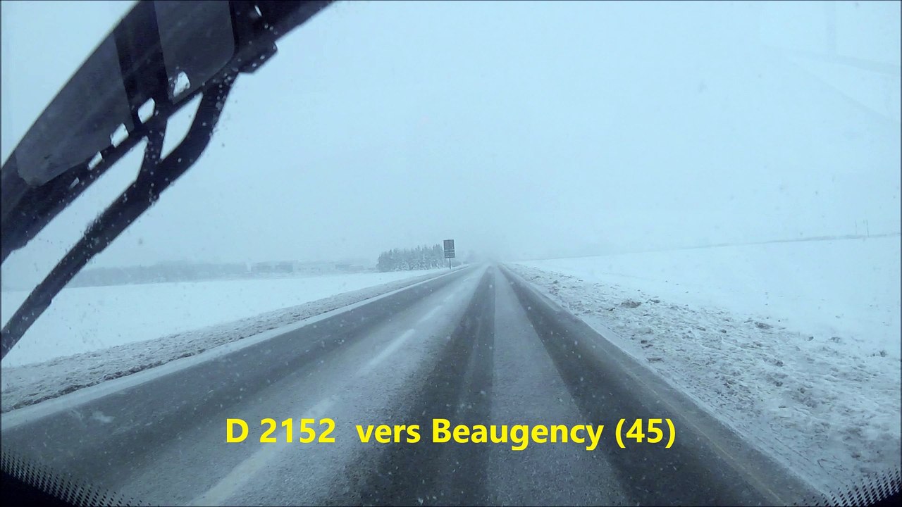 balade en camping-car sous la neige vers Blois (41)- février 2018