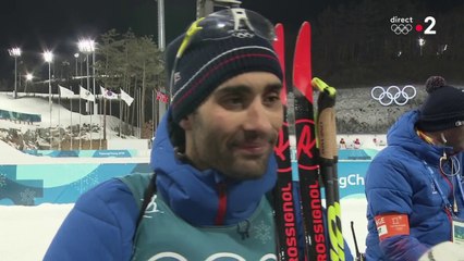 JO 2018 - BIATHLON : Interview Martin Fourcade : "Aujourd'hui, je me suis transcendée "