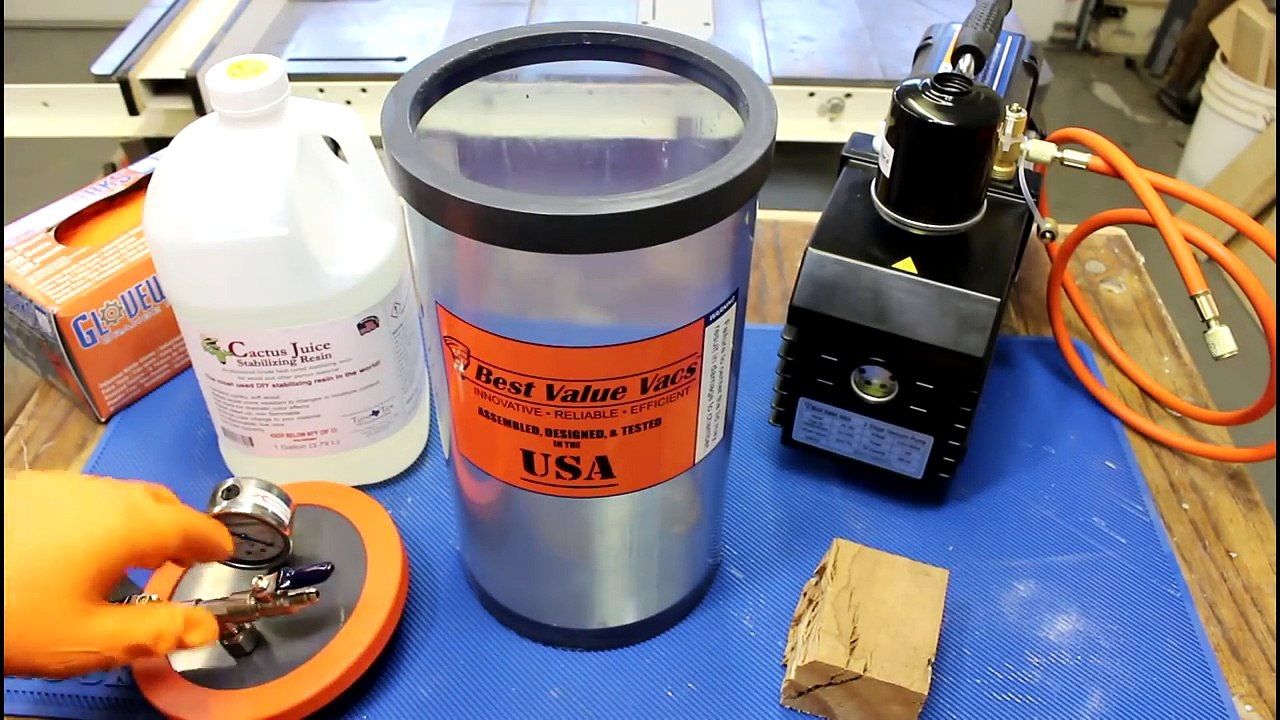 Stabilizing: Infusing Resin With A Vacuum