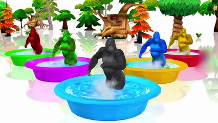 Learn Colors For Kid Children - Funny Baby Play With Zoo Animals On The Playground Nursery Rhymes