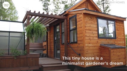 This Tiny House Comes with Its Own Porch Swing and Greenhouse