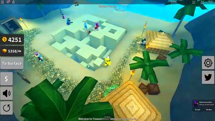 ROBLOX TREASURE HUNT SIMULATOR *NEVER DIG STRAIGHT DOWN!!*