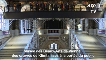 Download Video: Autriche: des oeuvres inaccessibles de Klimt visibles de près