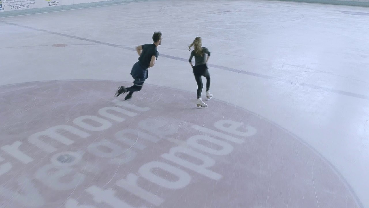 Papadakis-Cizeron, session d'entrainement aux Jeux Olympiques