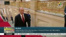 Vladimir Putin y su homólogo palestino discutirán diálogo de paz