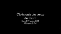 Cérémonie des voeux du maire samedi 20 janvier 2018