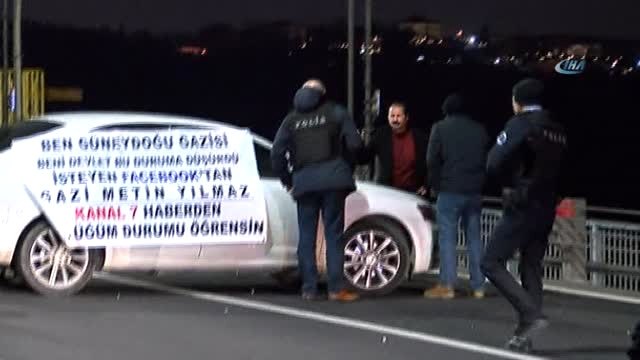 15 Temmuz Şehitler Köprüsünde Trafiği Durduran Eylem