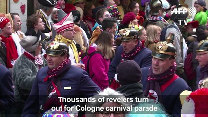 Thousands turn out for Cologne carnival parade