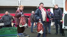 Boro fans showed their support for a Teesside food bank during the weekend's home game