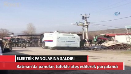 Pompalı tüfekle elektrik panolarına saldırdılar
