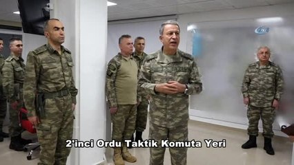 Genelkurmay Başkanı Akar, Hatay'da İnceleme ve Denetlemede Bulundu