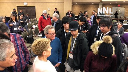 NAN Winter Chiefs Assembly - Premier Wynne with Students