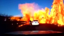 Effrayant : un incendie se déclenche sur une autoroute en quelques secondes