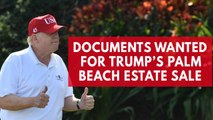 A Democratic senator has questions about Trump's palm beach estate sale in 2008