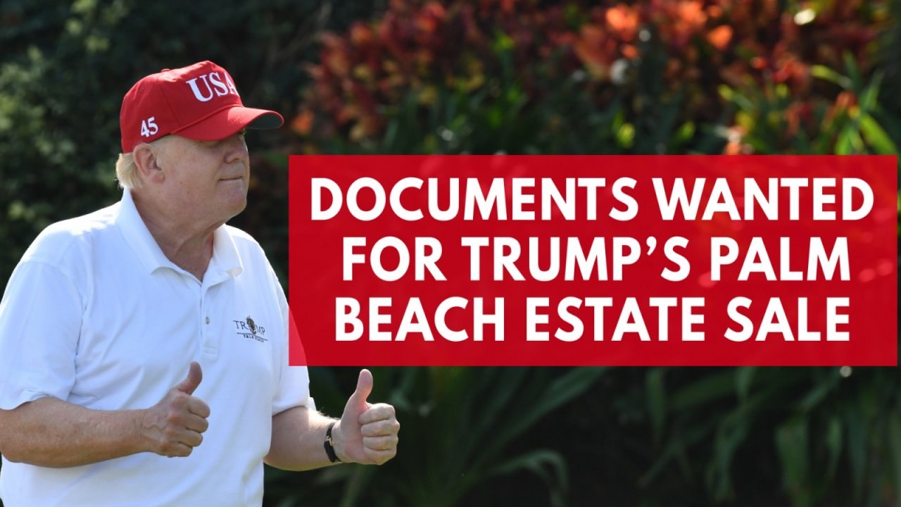 A Democratic senator has questions about Trump's palm beach estate sale in 2008