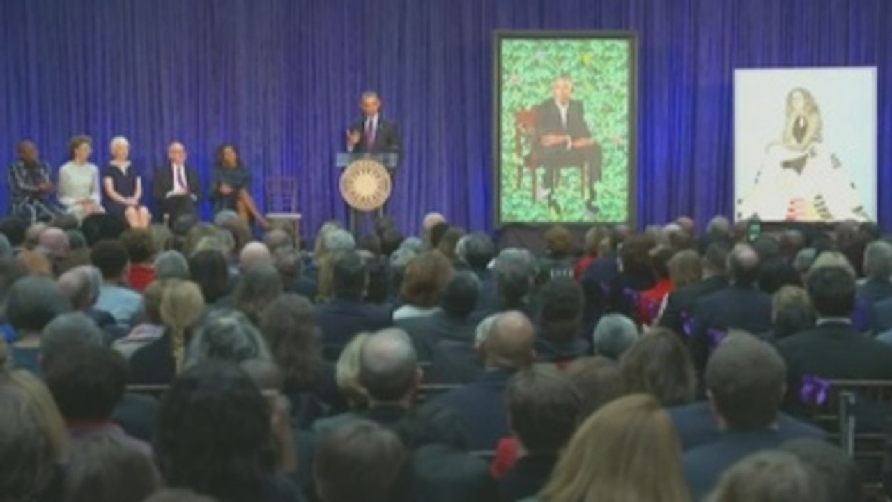 Los Obama ya tienen retratos oficiales en la Galería Nacional del Retrato