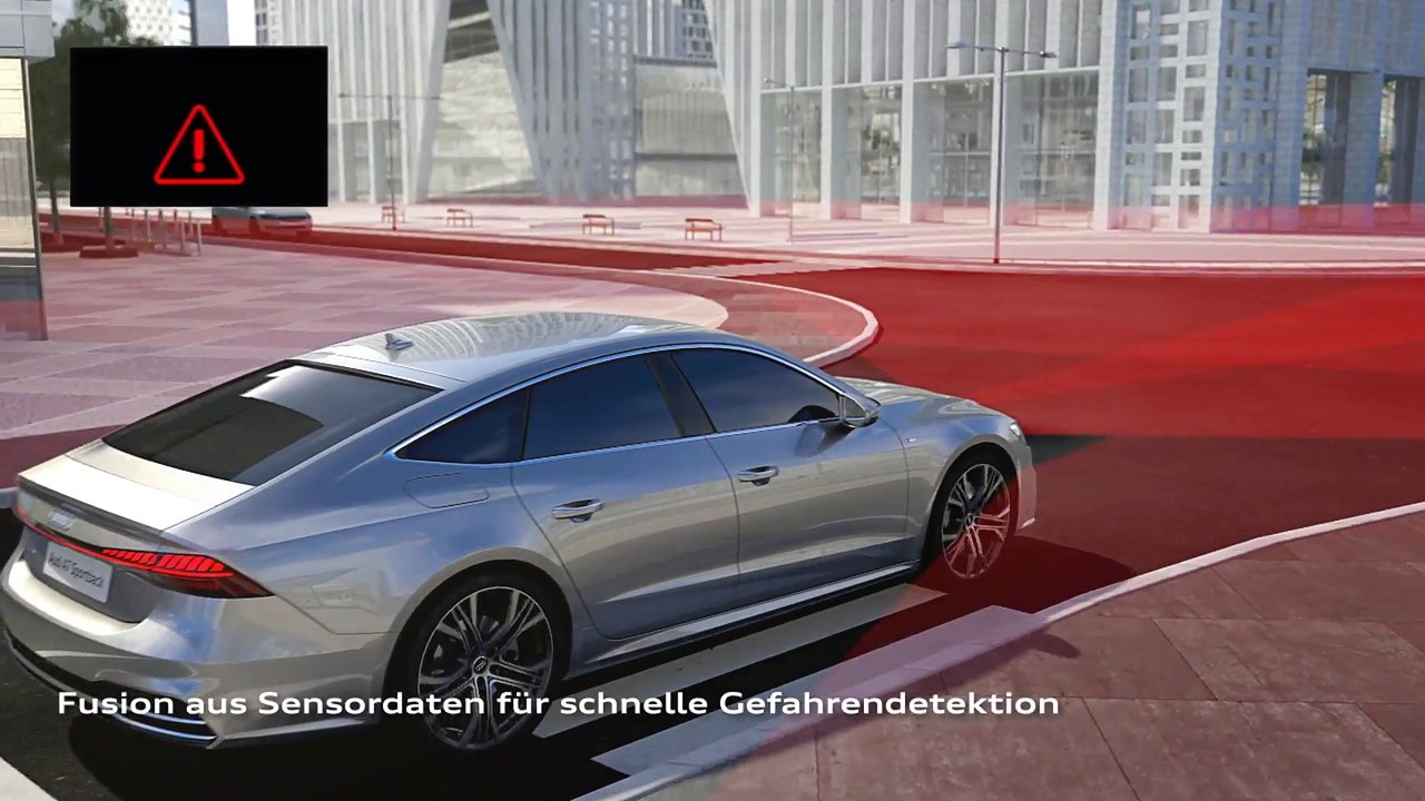 Audi A7 Animation Kreuzungs-und Abbiegeassistent