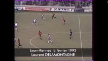 08/02/92 : Laurent Delamontagne (76') : Lyon - Rennes (3-1)