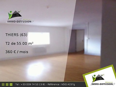 T2 55.00m2 A louer sur Thiers - 360 Euros/mois