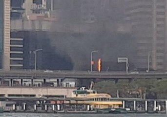 Building Site Fire Covers Circular Quay in Smoke