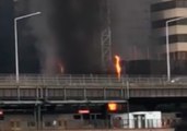 Fire Rages at Circular Quay