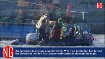 London - WWW 2 Bomb Forces Evacuation, Airport Closure