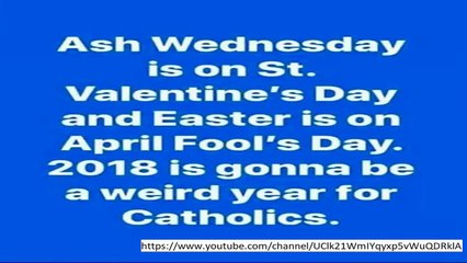 Easter 2018: When is Ash Wednesday? How much does Ash Wednesday permit Valentines Day?