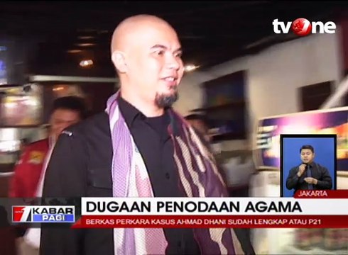 Berkas Kasus Penodaan Agama Ahmad Dhani Sudah Lengkap