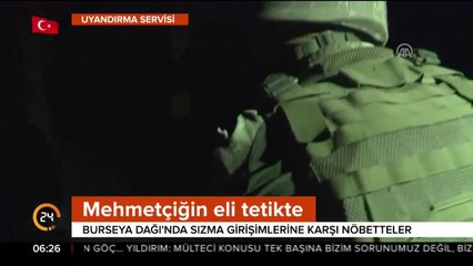 Mehmetçik Burseya Dağı'nda nöbette