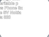 TuffLuv Vintage Etui en cuir veritable pour Windows Phone 8x  HTC Desire SV  Nokia