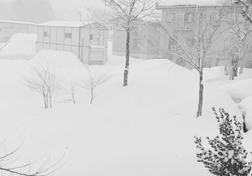 Heavy Snowfall Blankets Japan's Niigata Prefecture