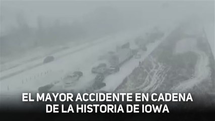 La fuerte nevada provoca accidentes en cadena en EE.UU.