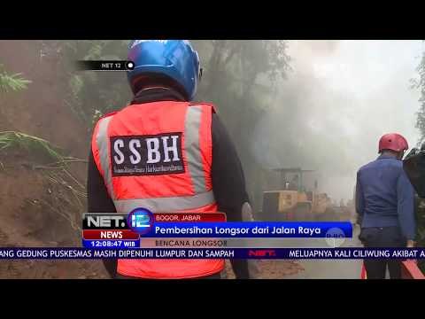 Petugas Lakukan Pembersihan Longsor dari Jalan Raya - NET12