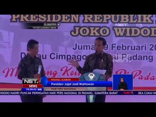 Presiden Jokowi Jajal Menjadi Wartawan Di Hari Pers Nasional - NET 16