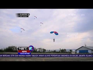 Aksi Terjun Payung Pasukan TNI AU - NET 12