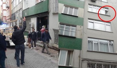 Cihangir’de genç kadının inanılmaz kurtuluşu