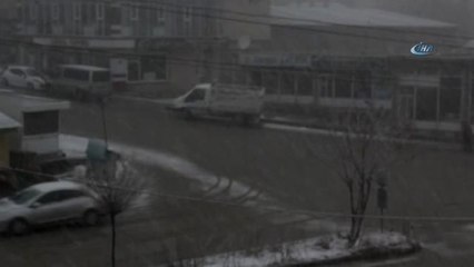 Başkale'de Kar Yağışı Yeniden Başladı