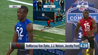 Super bowl - Top 5 Fastest 40-Yard Dashes (Pre-2017 John Ross 4.22)  NFL Scouting Combine