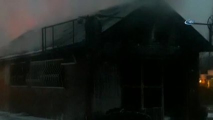 Lastikçi Dükkanında Korkutan Yangın